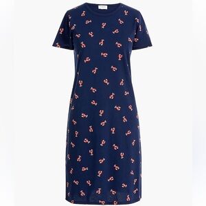 J.Crew factory lobster t-shirt dress